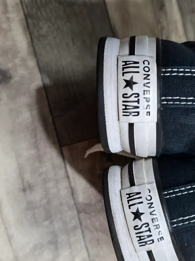 Converse All Star alte nere taglia 36