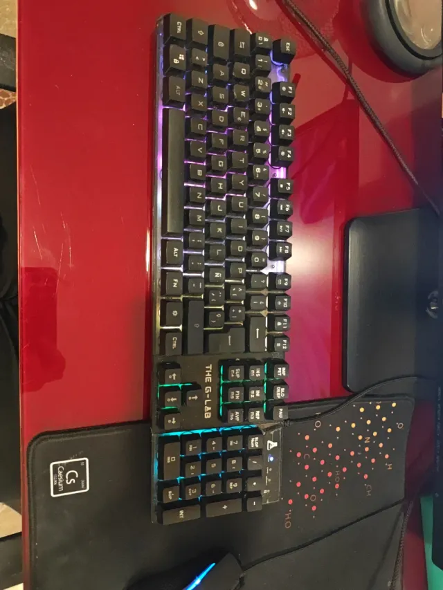 Teclado Semi-mecánico The G-Lab RGB