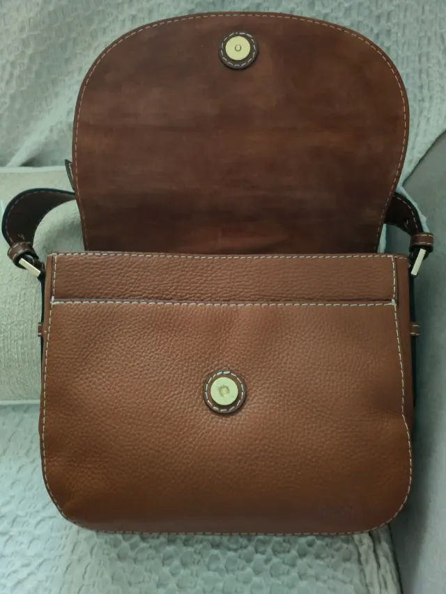 Bolso piel Camel Roberto Verino