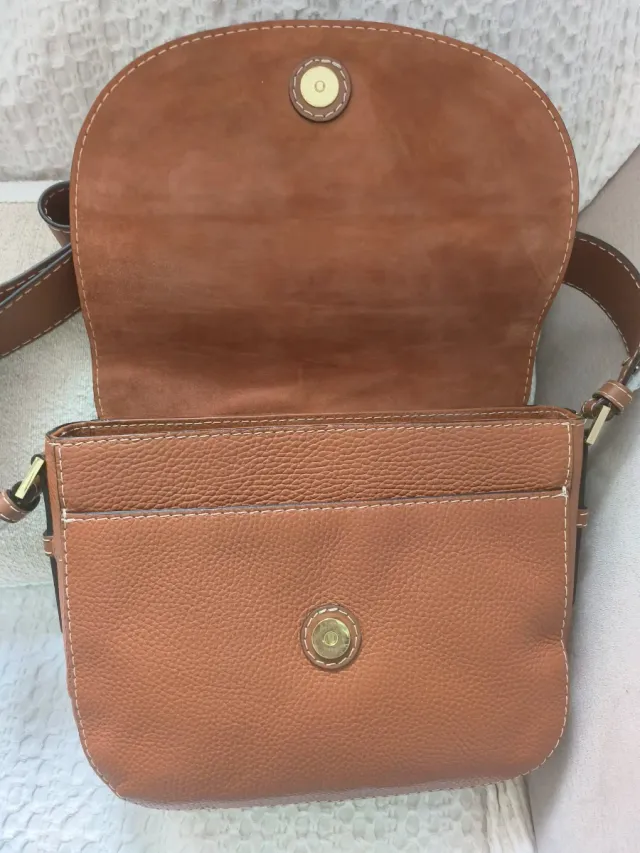 Bolso piel Camel Roberto Verino