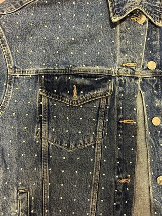 Chaqueta vaquera Zara con brillos