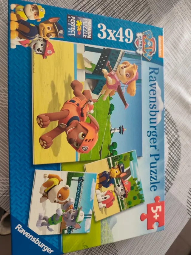 Puzzle Ravensburger Patrulla Canina 3x49