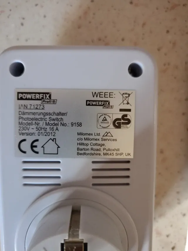 Interruptor Automático Luz Powerfix Profi