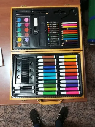 Maletín Arte Rotuladores y Lápices