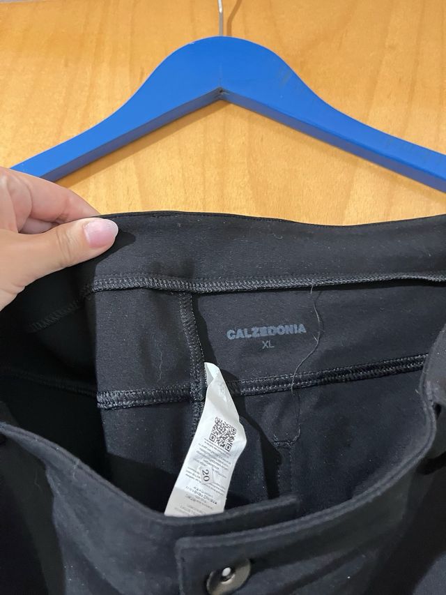Pantalón Calzedonia Negro Elásticos Talla XL