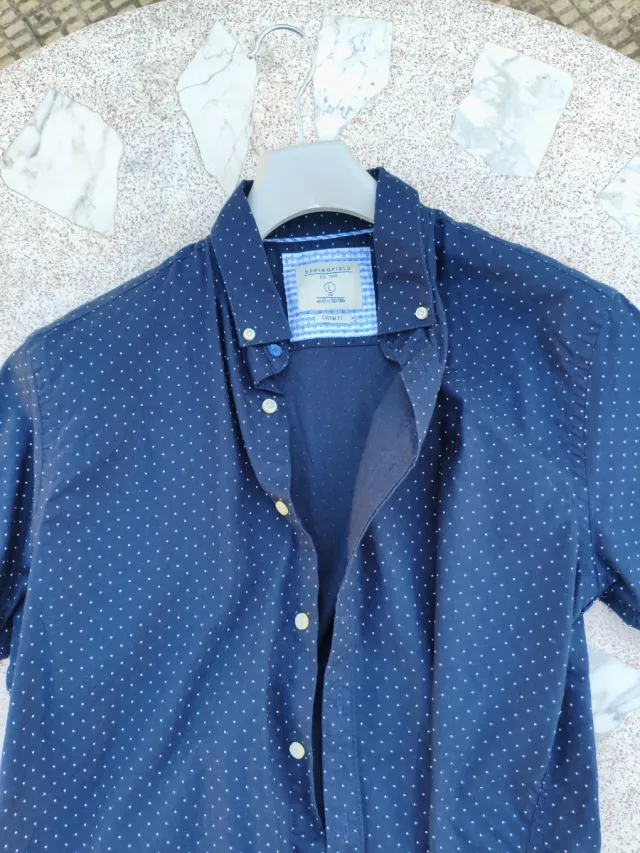 Camisa Springfield Azul Talla L