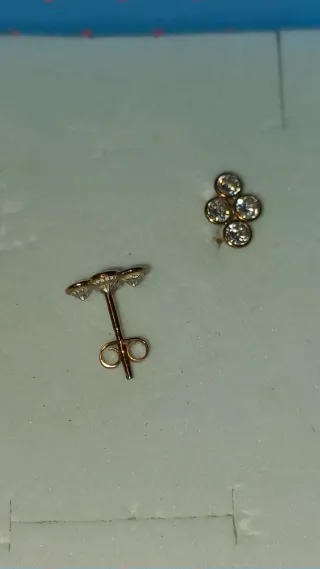 Pendientes Oro 18k Zirconitas