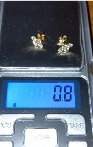 Pendientes Oro 18k Zirconitas