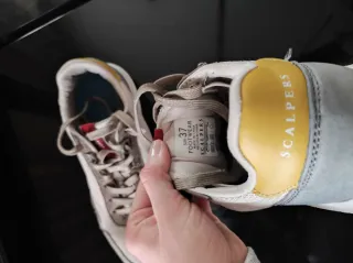 Zapatillas Scalpers Talla 37 Beige/Gris