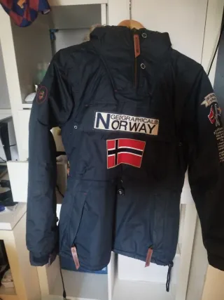 Abrigo Geographical Norway Azul/Rojo