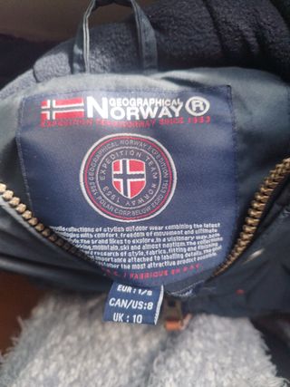 Abrigo Geographical Norway Azul/Rojo