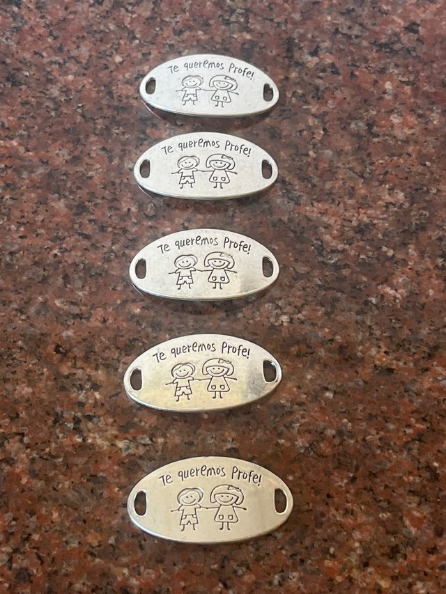 Placa Te queremos Profe 43x23mm