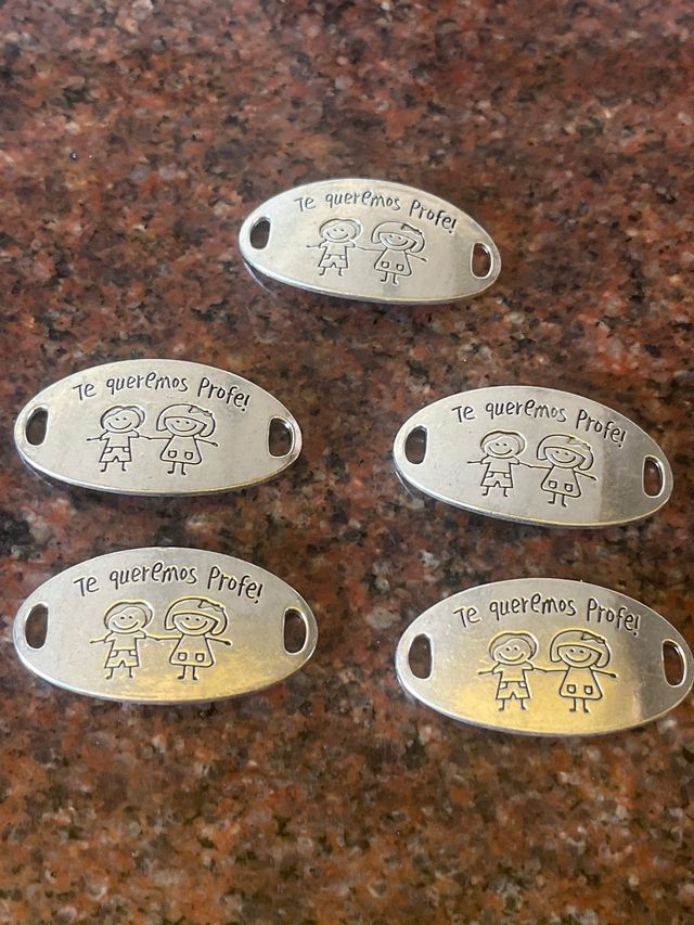 Placa Te queremos Profe 43x23mm