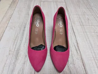 Zapatos tacón Mimao rosa 8cm