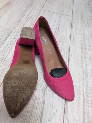 Zapatos tacón Mimao rosa 8cm