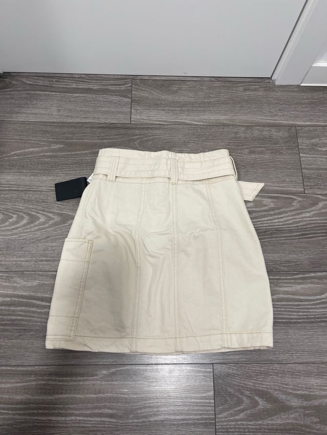 Falda beige A-line Talla S