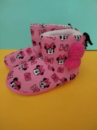 Pantufas Criança Minnie Rosa