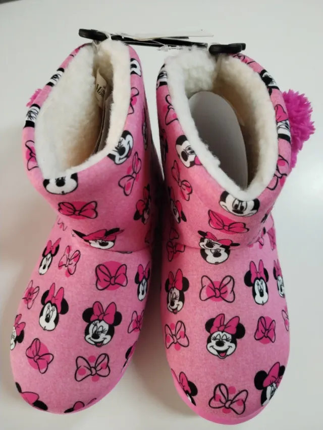 Pantufas Criança Minnie Rosa