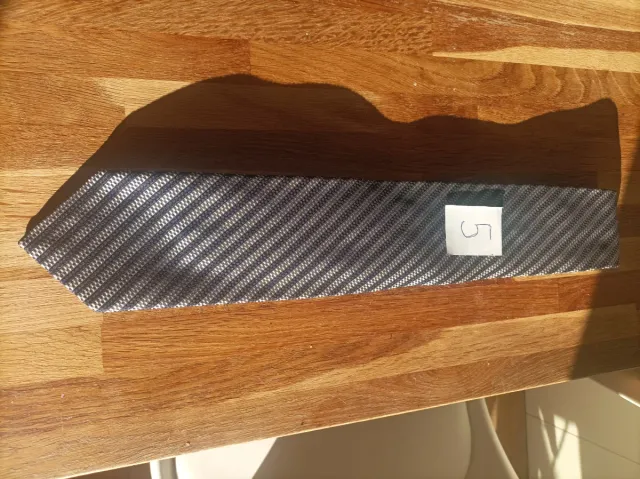 Corbata Rayas Azul y Plata