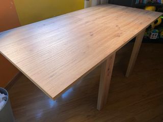 Mesa comedor extensible madera