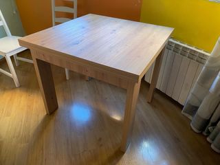 Mesa comedor extensible madera