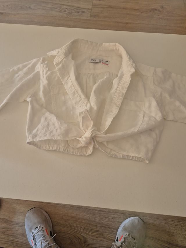 Camisa blanca ZARA, talla 3 años