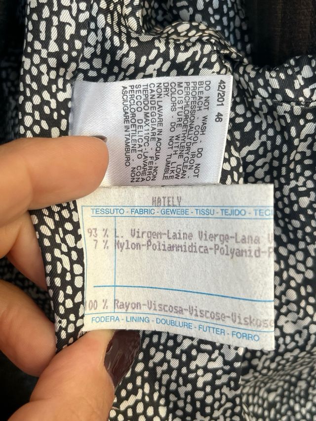 Cappotto lana vintage donna