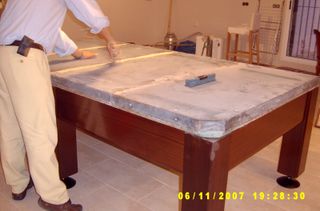 Mesa de billar francés (carambolas) + accesorios