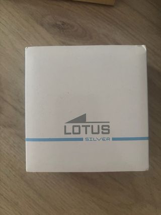 Pendientes Lotus Aro Negro y Plata