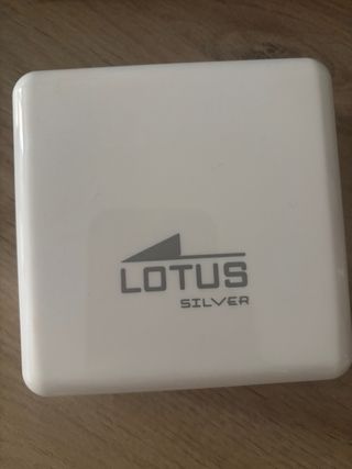 Pendientes Lotus Aro Negro y Plata