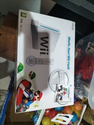 Nintendo Wii Mario Kart Pack Blanca