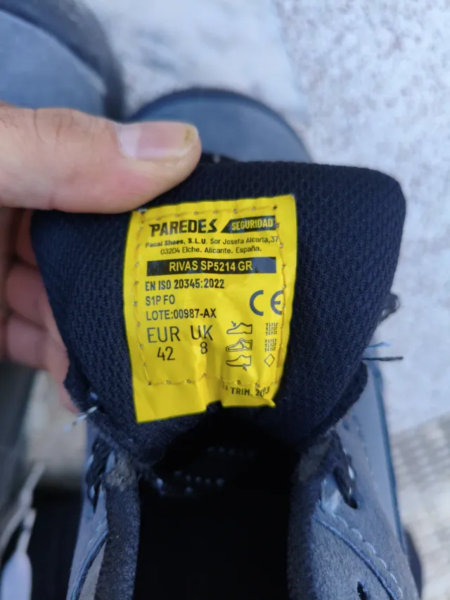 Botas de seguridad Paredes Talla 42