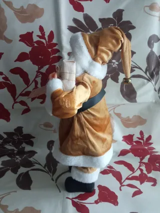 Babbo Natale decorazione 40 cm oro