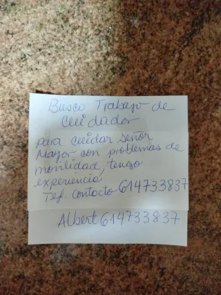 Como cuidador de persona mayor