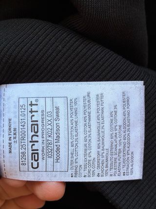Sudadera Carhartt Talla M