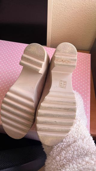 Zapatos rosa palo estilo blucher