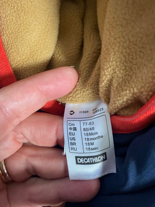 Chaqueta acolchada bebé Quechua Decathlon 18 meses