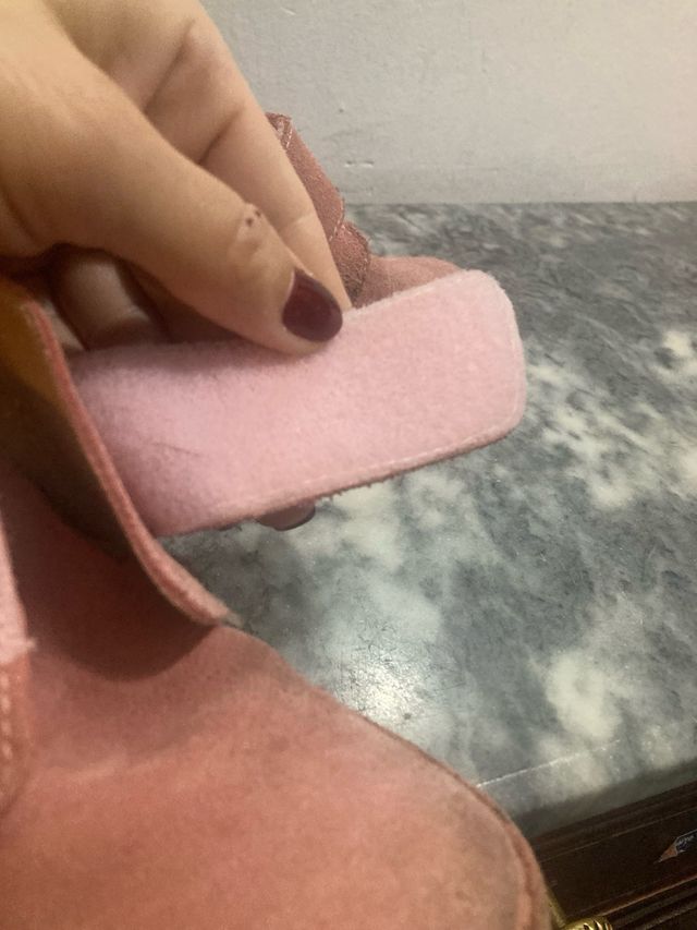 Botines piel vuelta niña talla 28