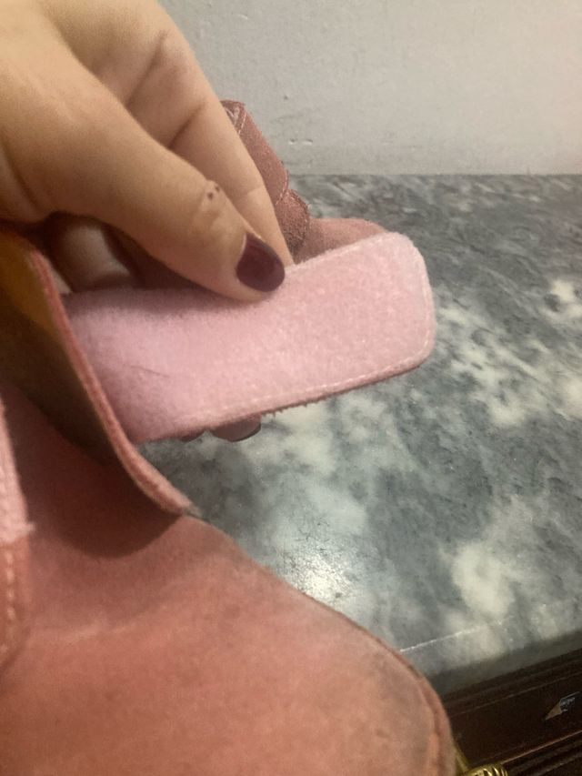 Botines piel vuelta niña talla 28