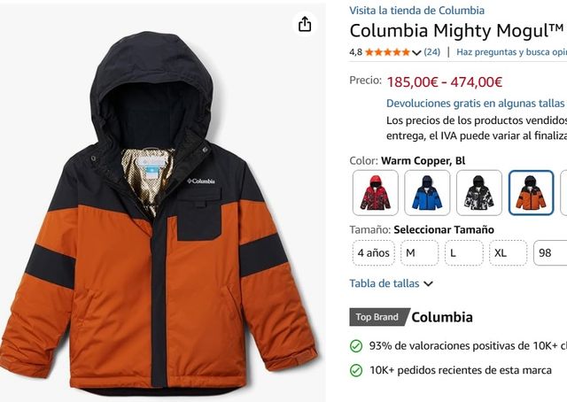 Chaqueta Columbia