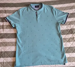 Camisa Polo FM Verde Azulado