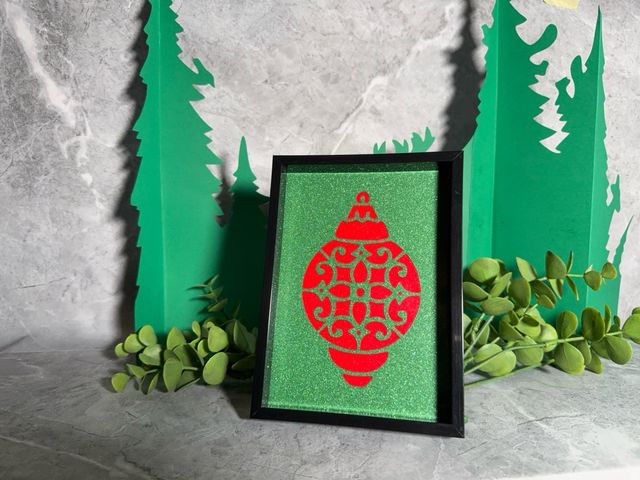 Marco decorativo adorno navideño