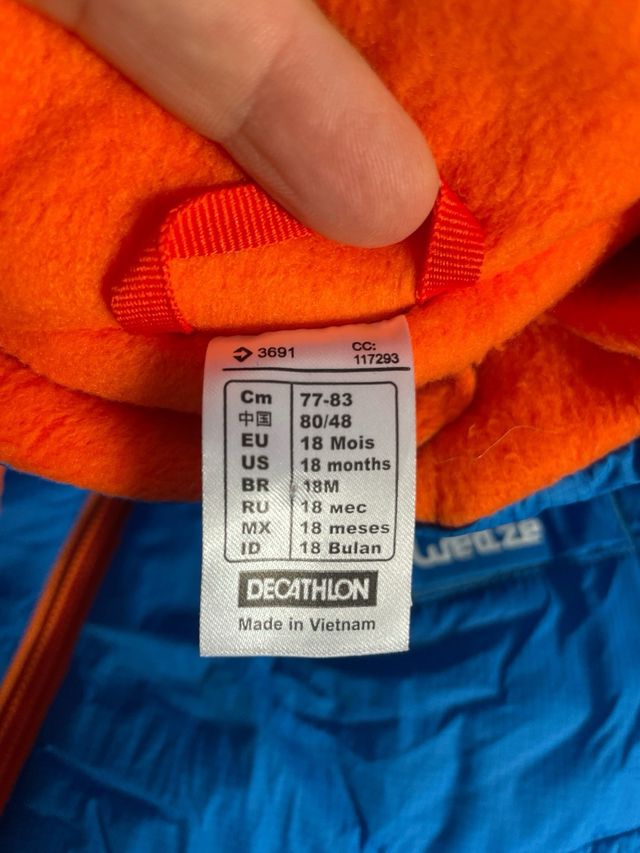 Traje Nieve Bebé Wedze 18 Meses PERFECTAS CONDICIO