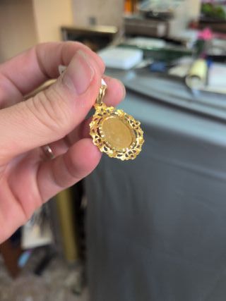 Medalla Filigrana Oro Cachorro Foto