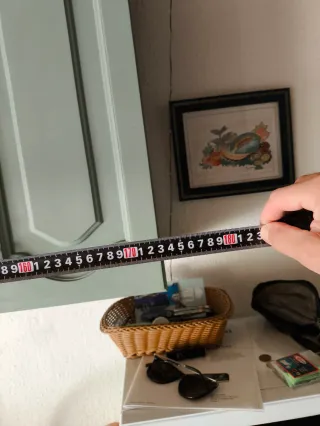 Cocina modular gris y verde