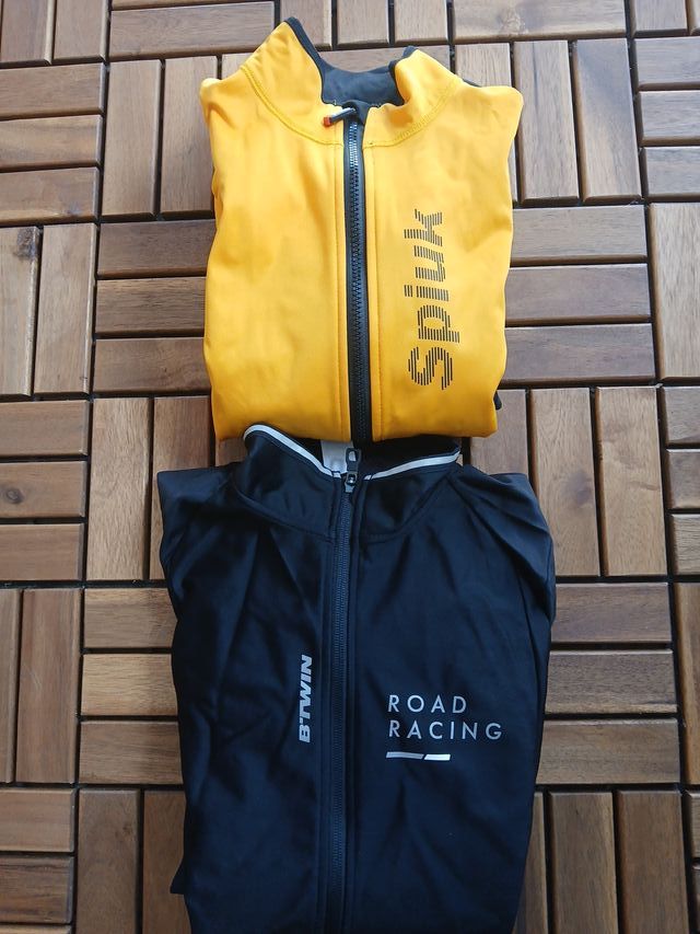 2 Chaquetas Windstopper Amarillas y Negras