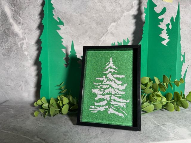 Marco de diseño árbol verde