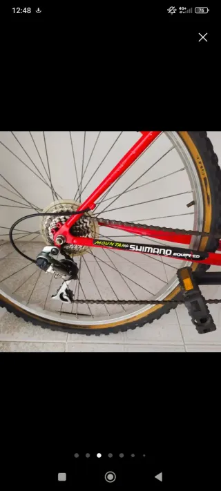 Bicicleta Montaña Roja