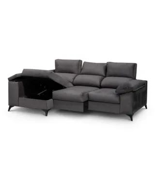 Sofá modelo Hugo 3P + Chaise C/Arcon