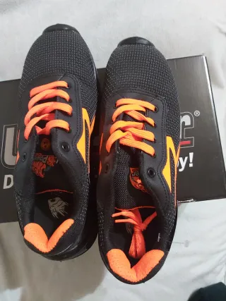Zapatos de seguridad Power negros y naranjas